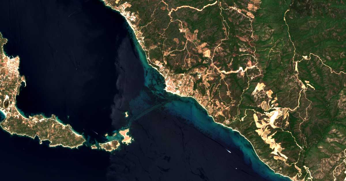 Satellitenkarte von Ouranoupoli