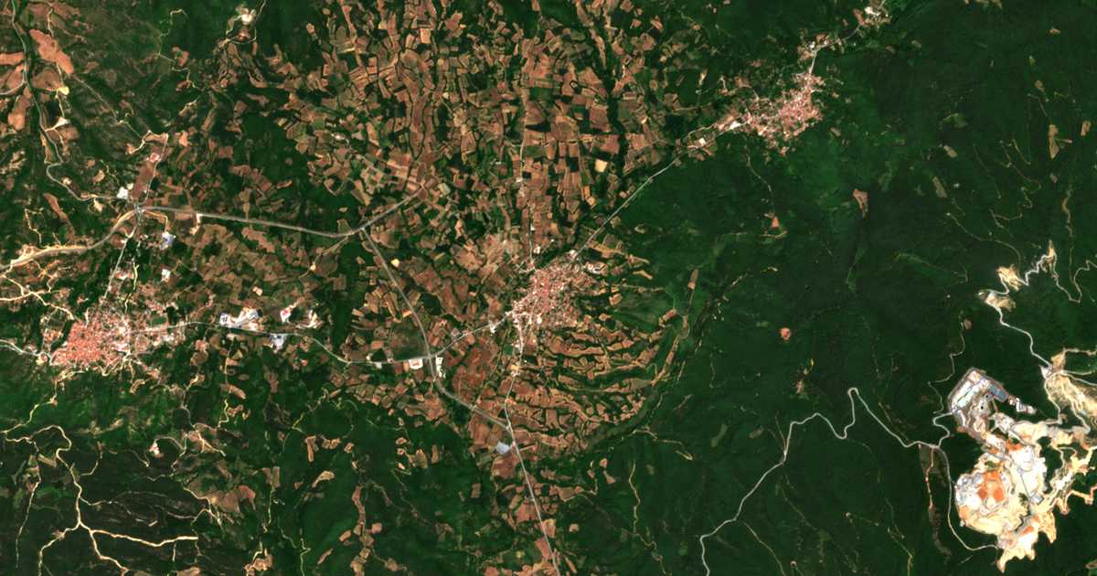 Satellitenkarte von Paleochori