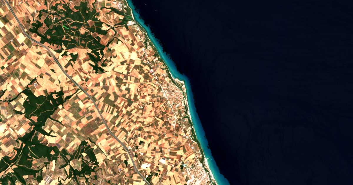 Satellitenkarte von Afytos