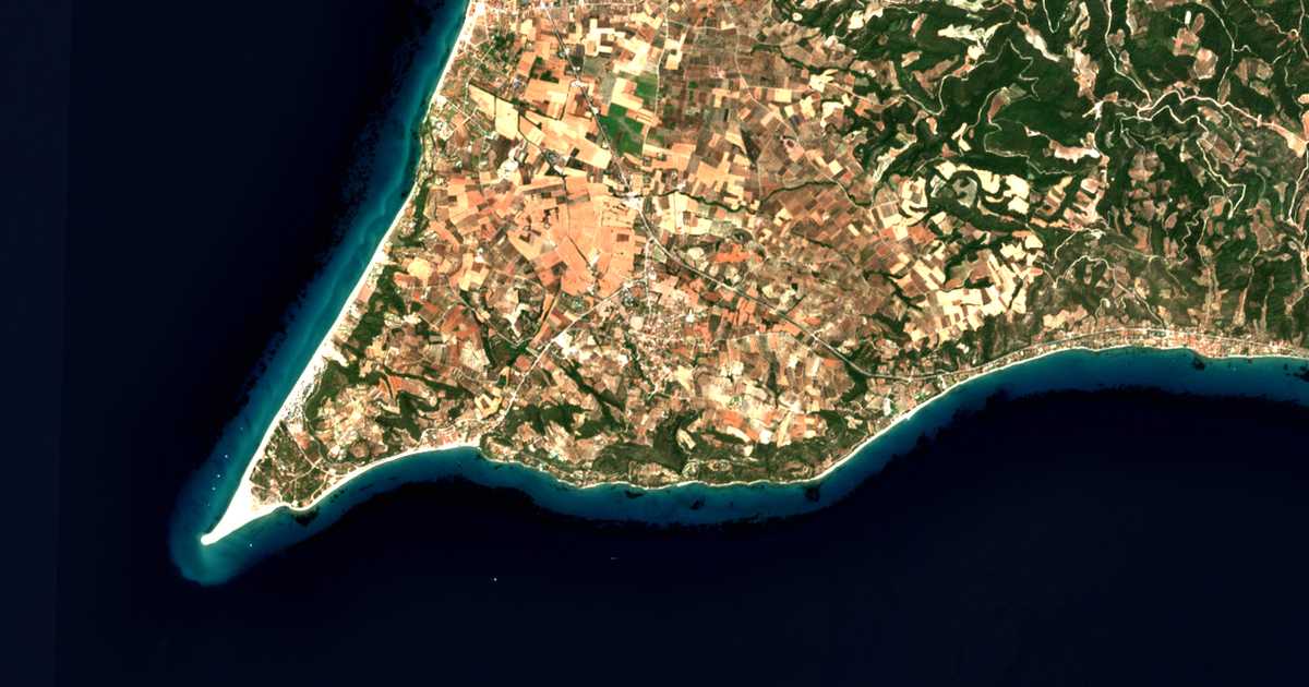 Satellitenkarte von Kalandra