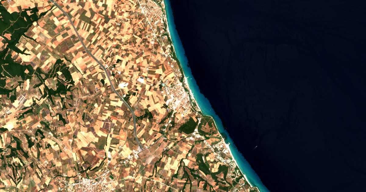 Satellitenkarte von Kallithea
