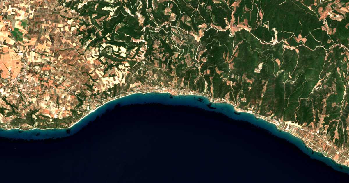 Satellitenkarte von Mólai Kalývai