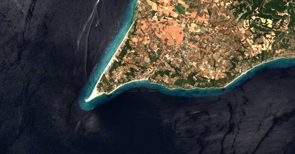 Satellitenkarte von Poseídi