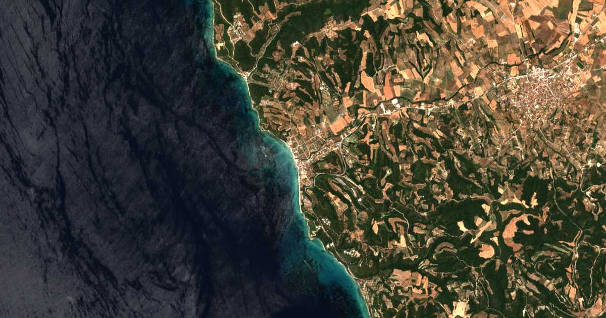 Satellitenkarte von Siviri