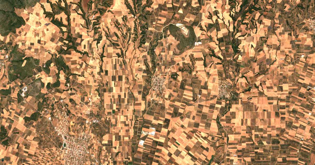 Satellitenkarte von Néa Ténedos