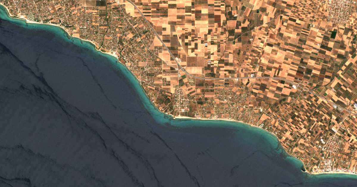 Satellitenkarte von Sozopoli