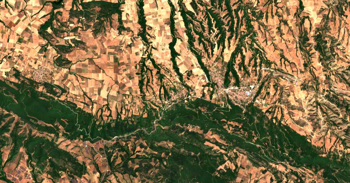 Satellitenkarte von Geroplátanos