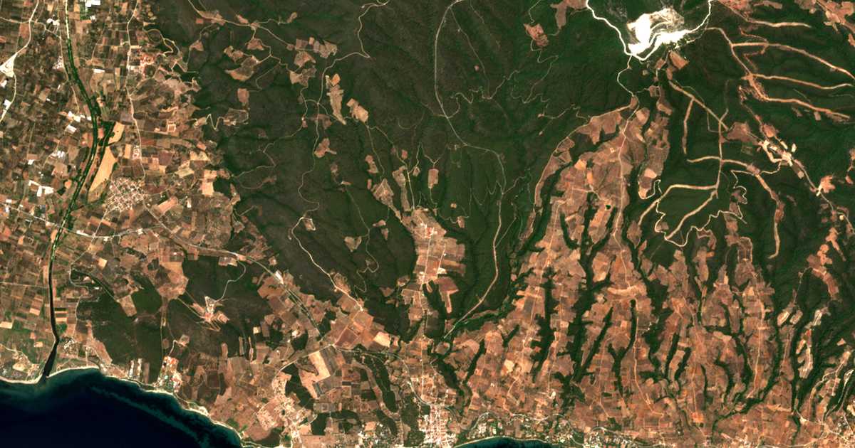 Satellitenkarte von Metóchi