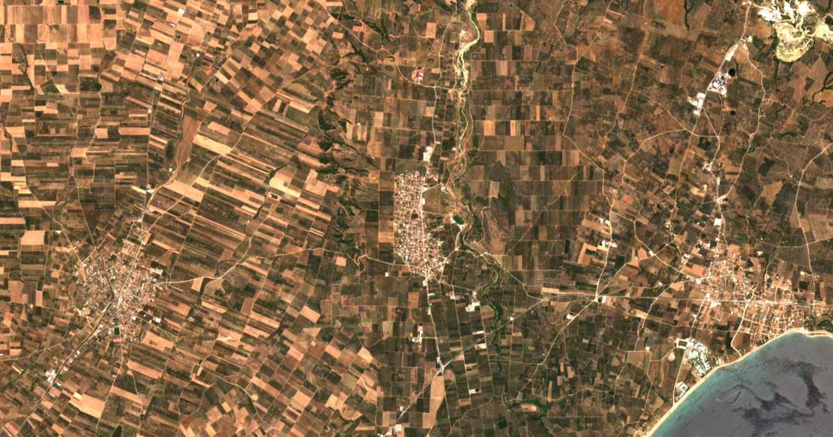 Satellitenkarte von Ólynthos