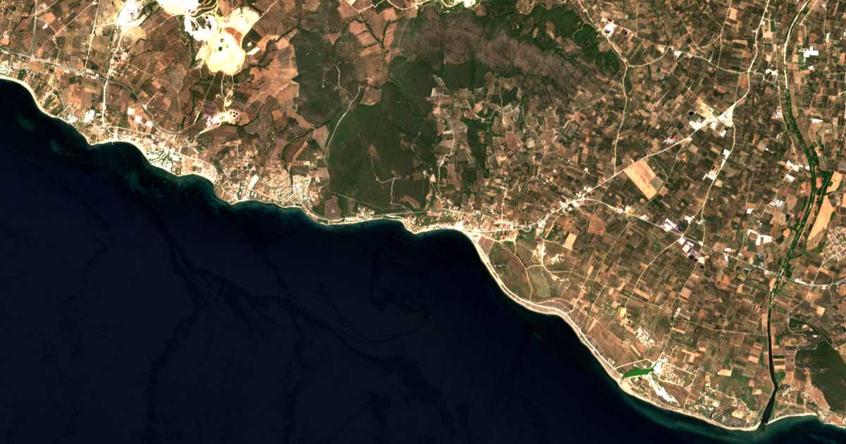 Satellitenkarte von Psakoúdia