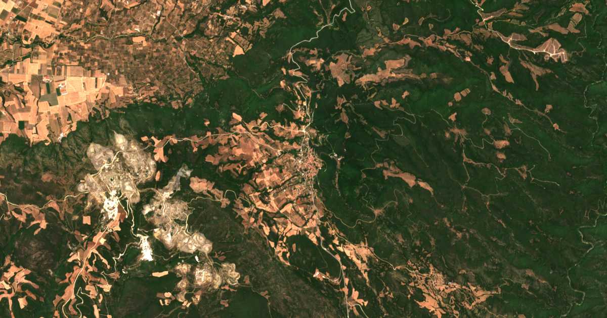 Satellitenkarte von Vávdos