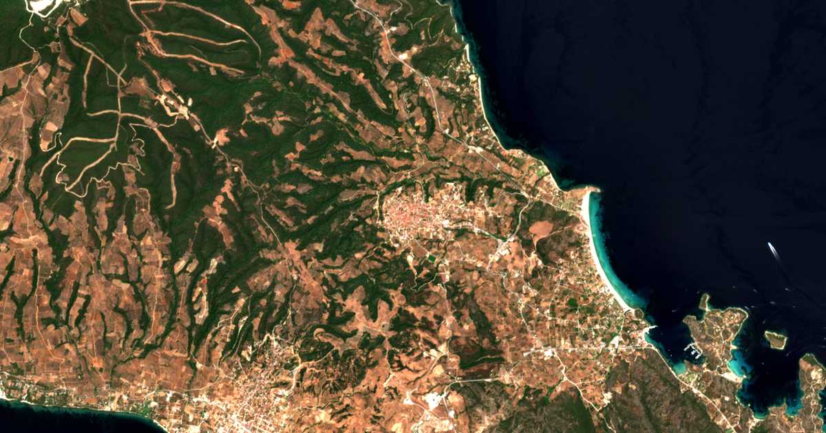 Satellitenkarte von Agios Nikolaos