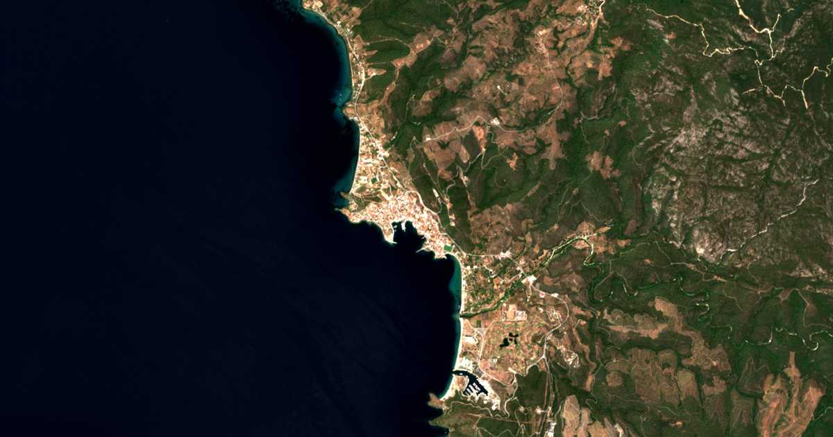 Satellitenkarte von Neos Marmaras