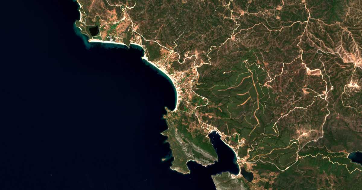 Satellitenkarte von Toroni