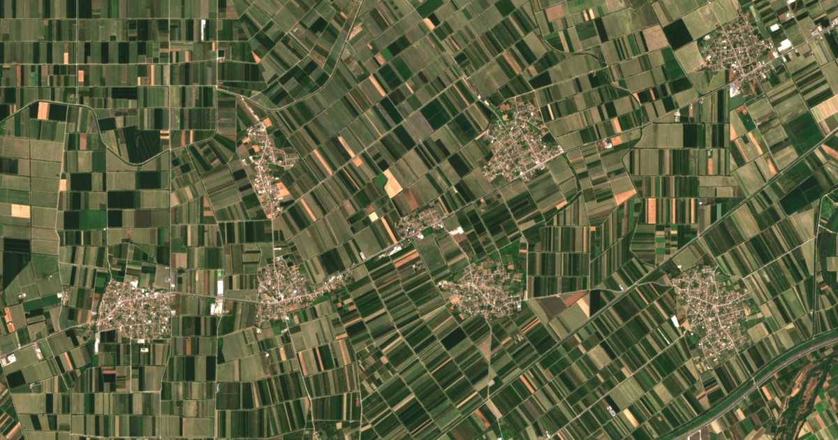 Satellitenkarte von Kalochórion