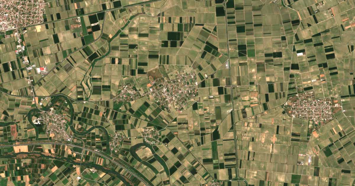 Satellitenkarte von Koryfí