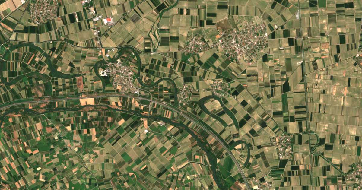Satellitenkarte von Kydonéa
