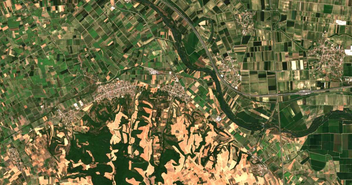 Satellitenkarte von Kypséli