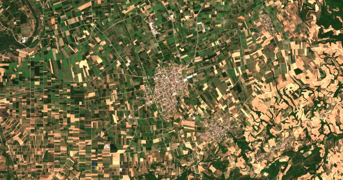 Satellitenkarte von Meliki