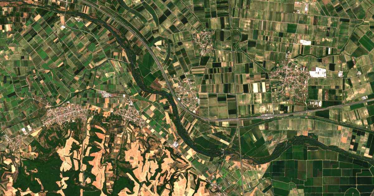 Satellitenkarte von Prasináda