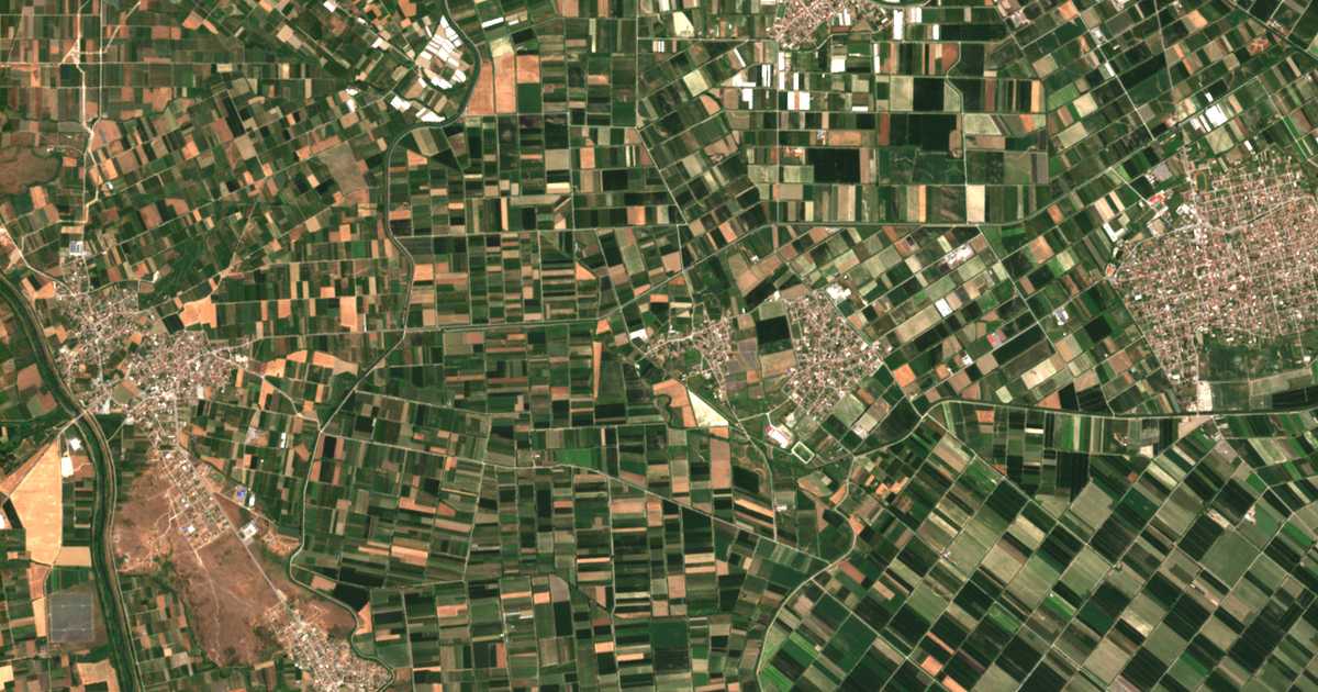 Satellitenkarte von Archángelos