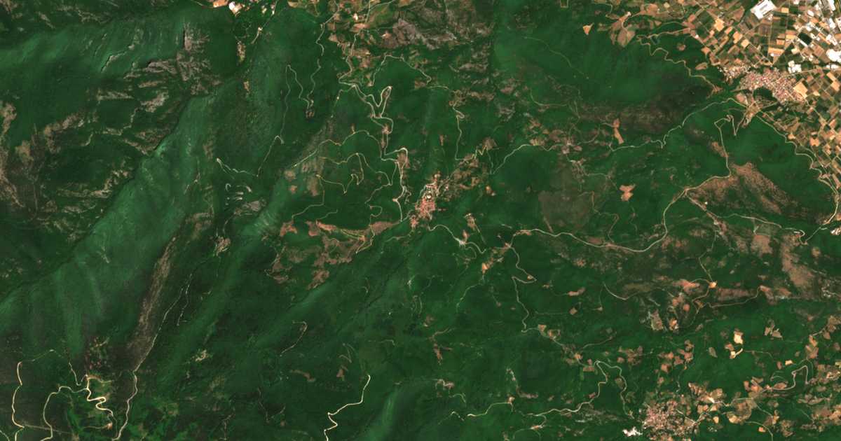 Satellitenkarte von Arkochori