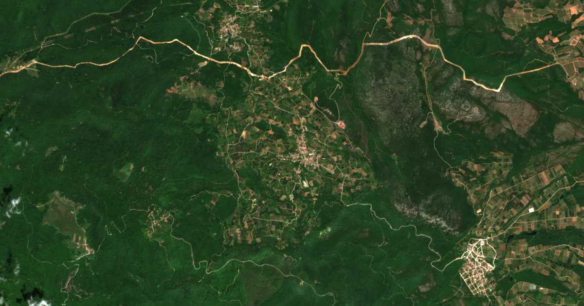 Satellitenkarte von Rodochórion