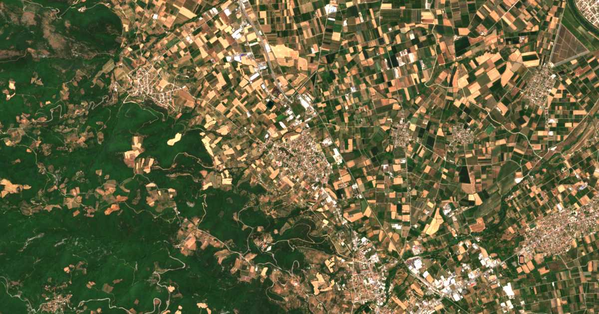 Satellitenkarte von Patrís