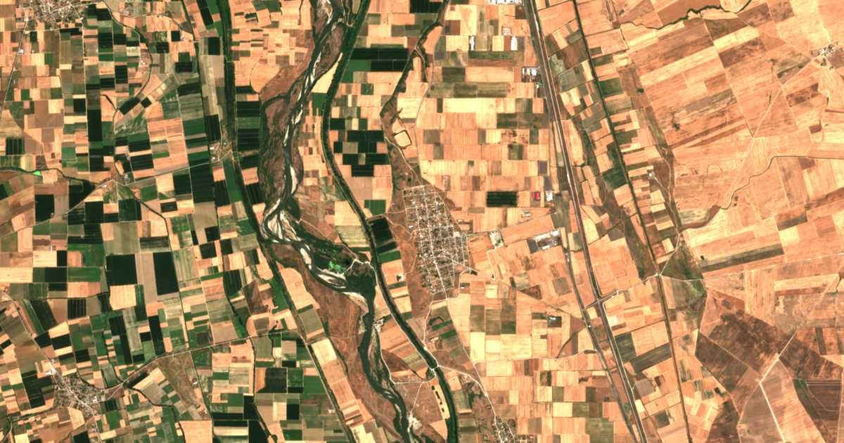 Satellitenkarte von Áspros