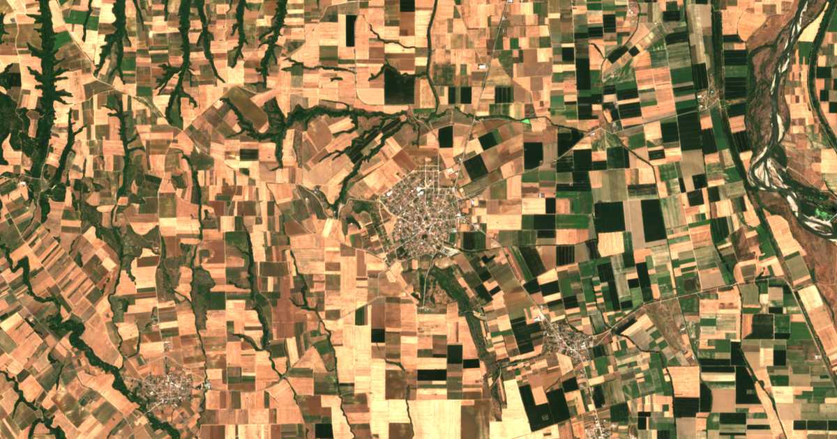 Satellitenkarte von Evropós