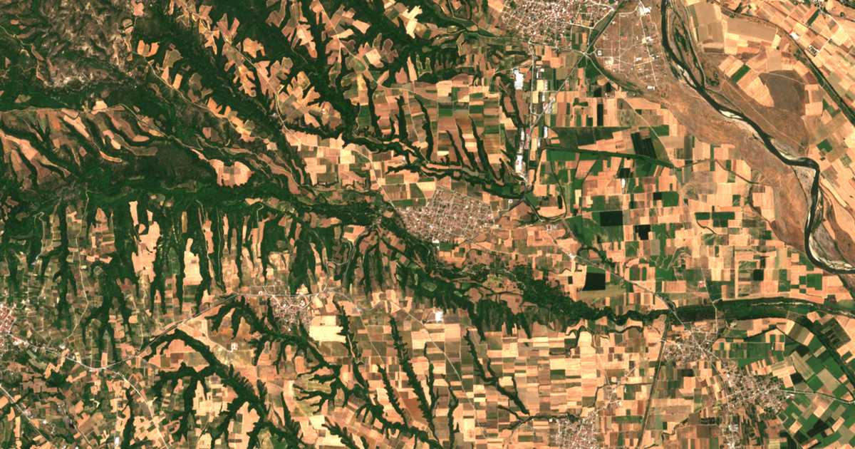 Satellitenkarte von Gorgópi