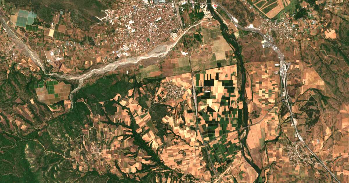 Satellitenkarte von Idomeni