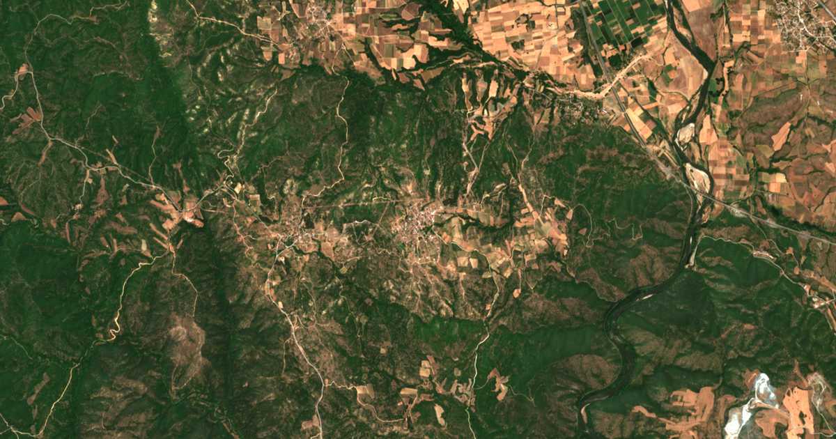 Satellitenkarte von Plágia