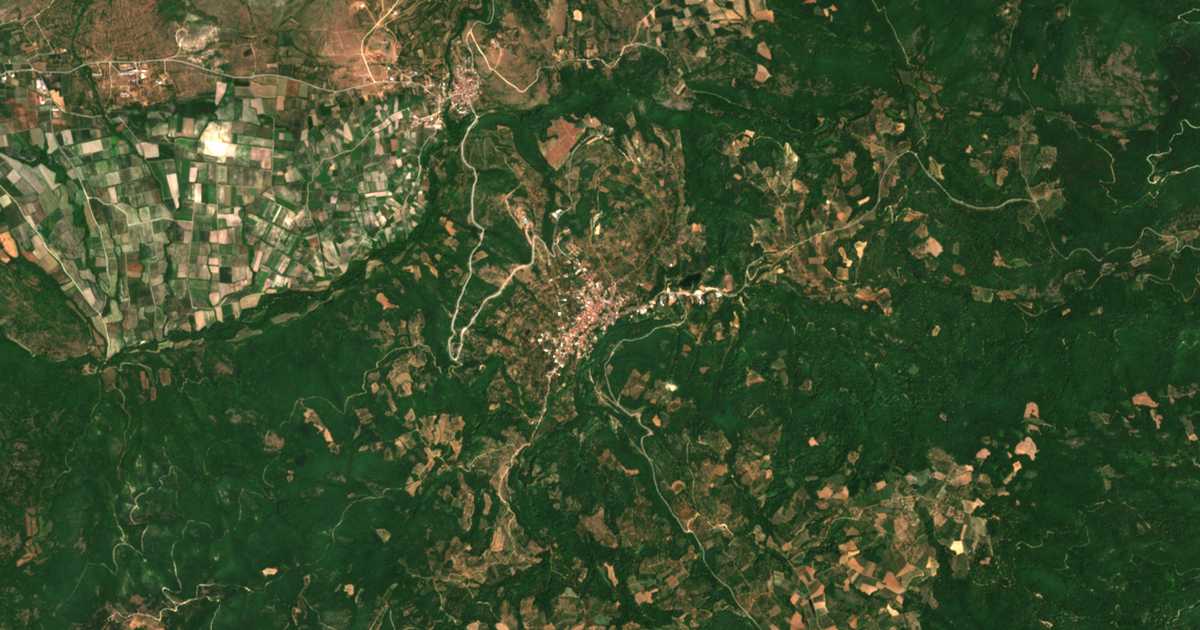 Satellitenkarte von Archangelos