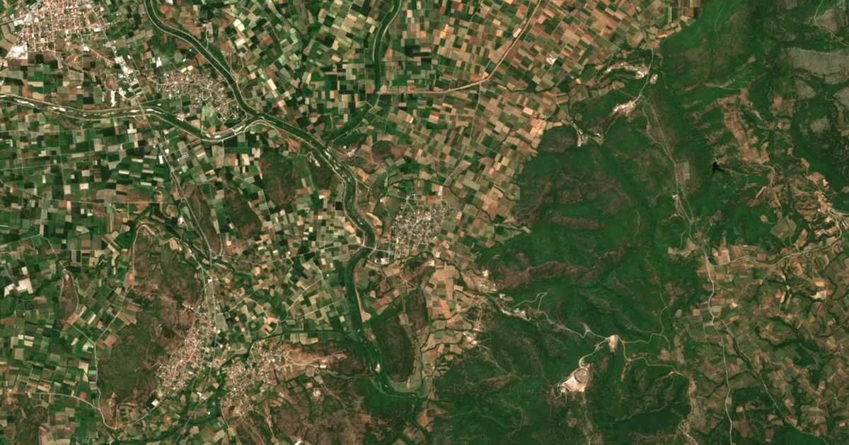 Satellitenkarte von Chrysí