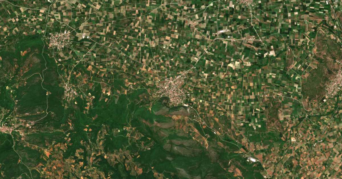 Satellitenkarte von Polykárpion