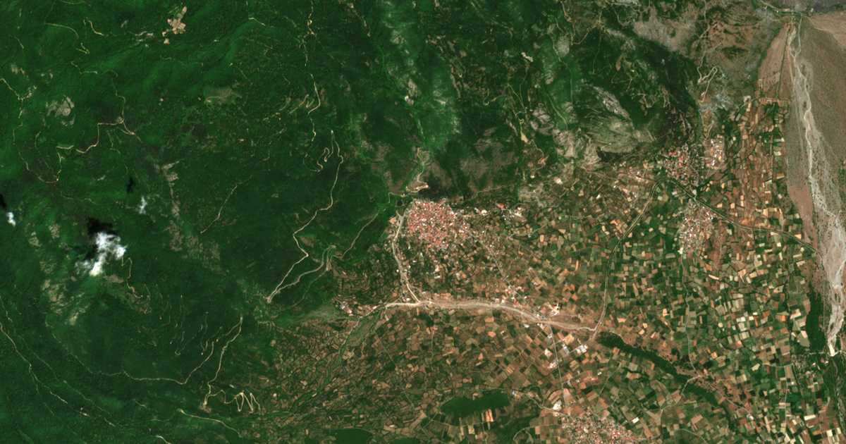 Satellitenkarte von Prómachoi