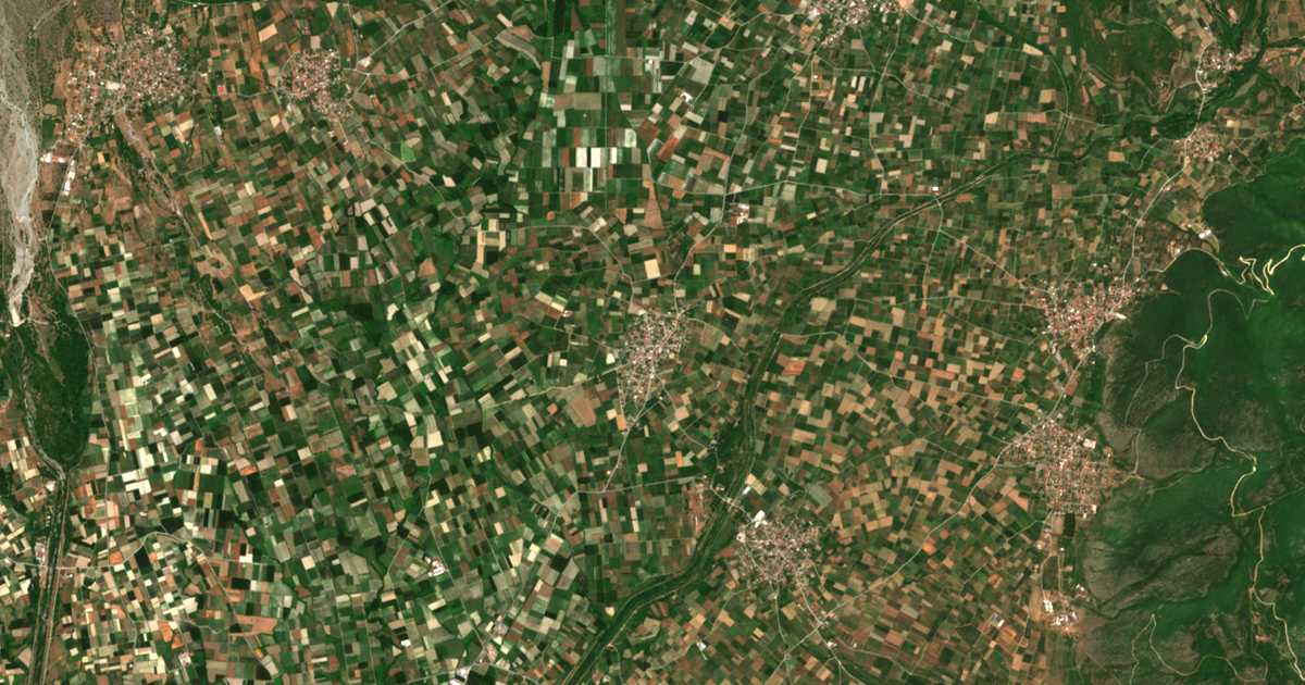Satellitenkarte von Rizochórion
