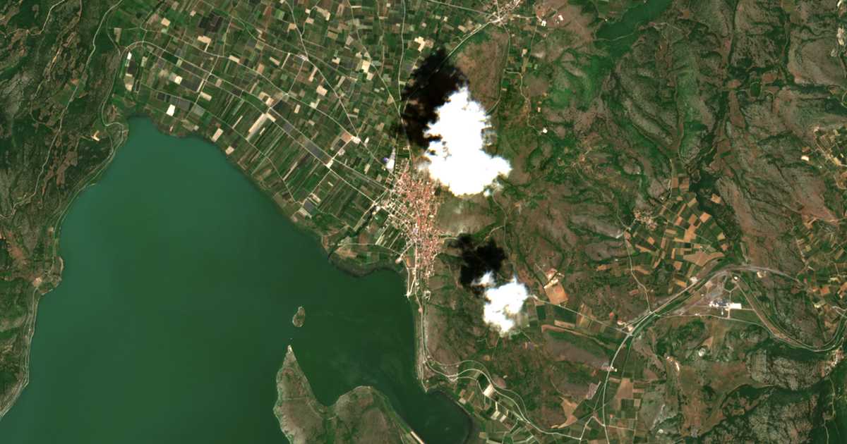 Satellitenkarte von Árnissa