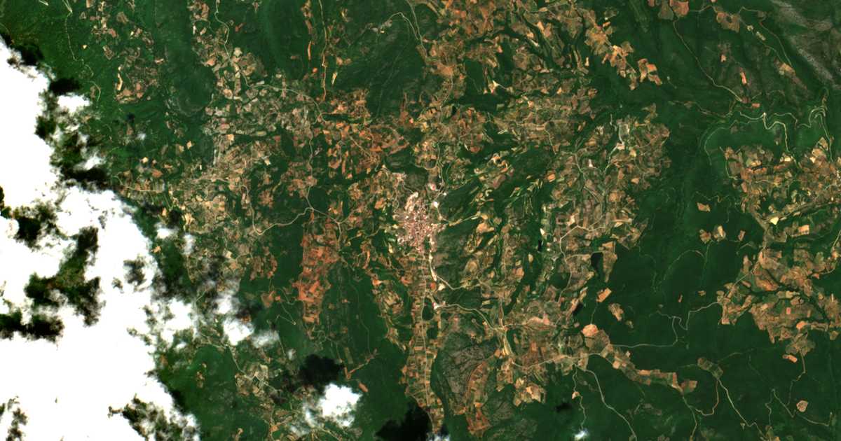 Satellitenkarte von Keraséai