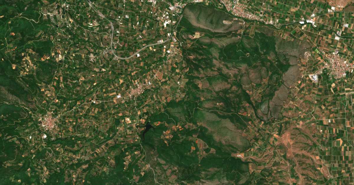 Satellitenkarte von Kaisarianá
