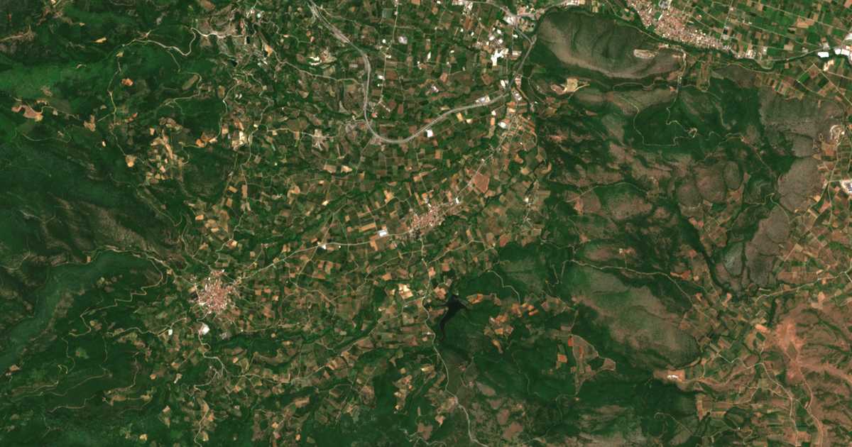 Satellitenkarte von Platáni