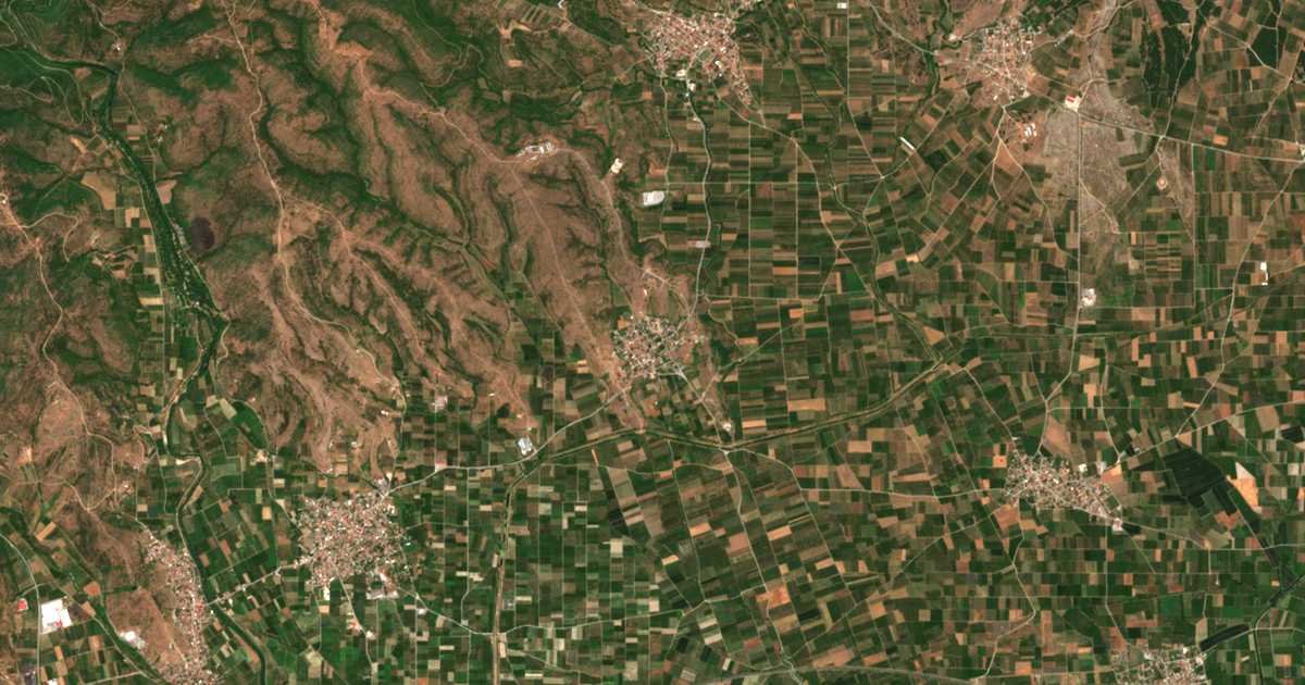 Satellitenkarte von Ánydron