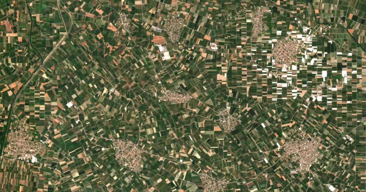 Satellitenkarte von Dáfni