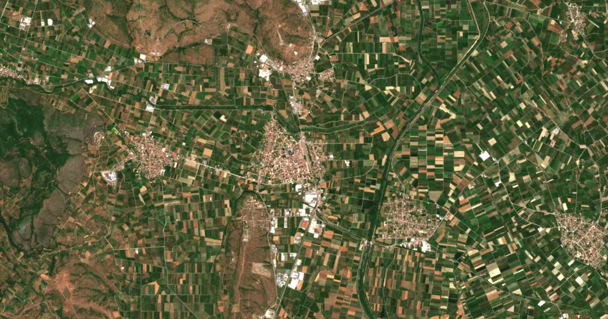 Satellitenkarte von Skydra