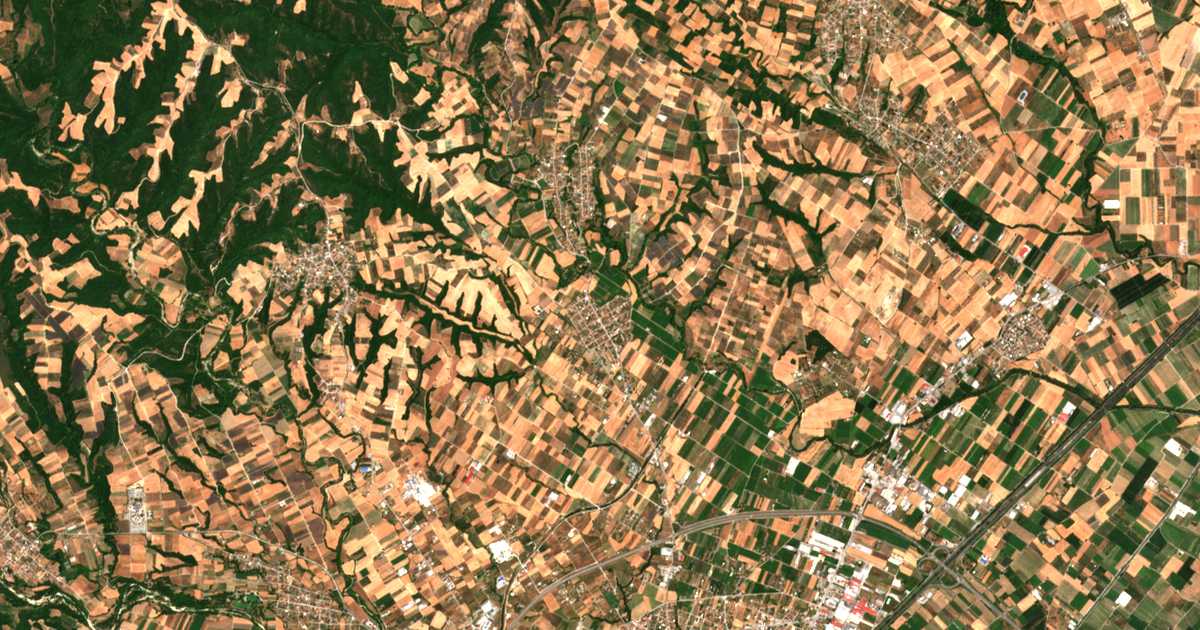 Satellitenkarte von Ganóchora
