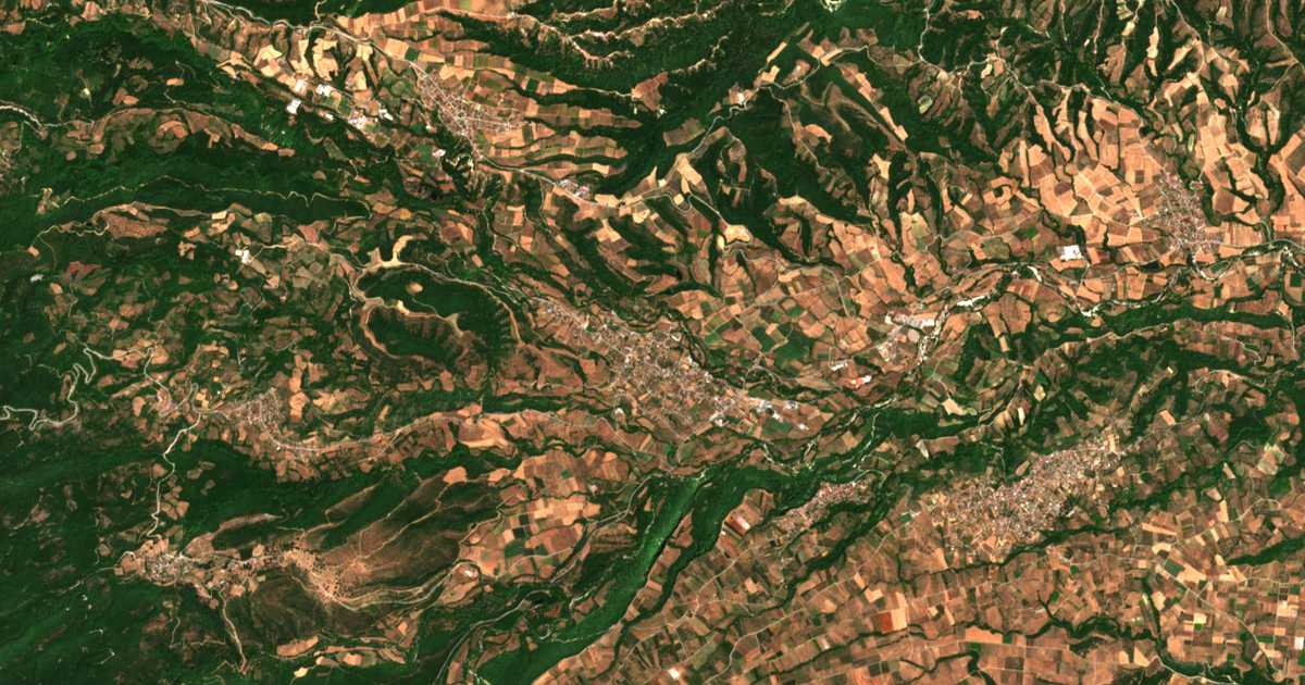 Satellitenkarte von Kato Milia