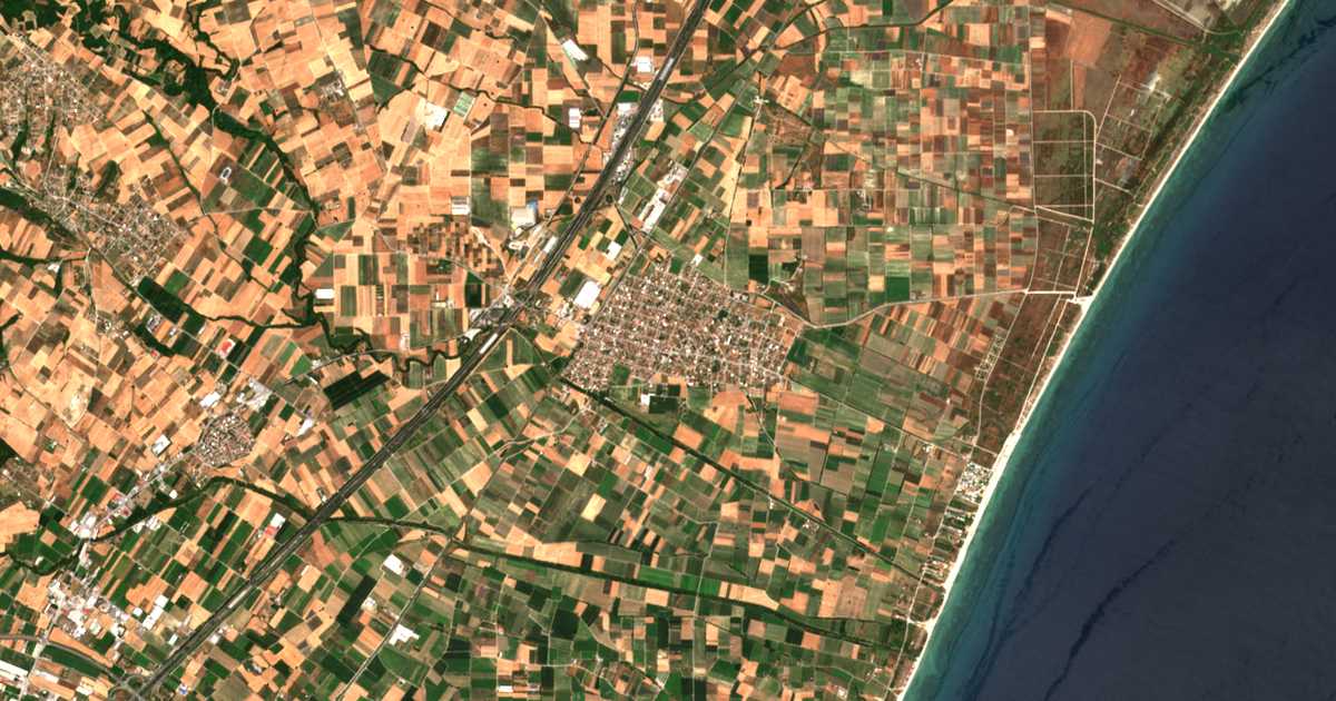 Satellitenkarte von Korinos
