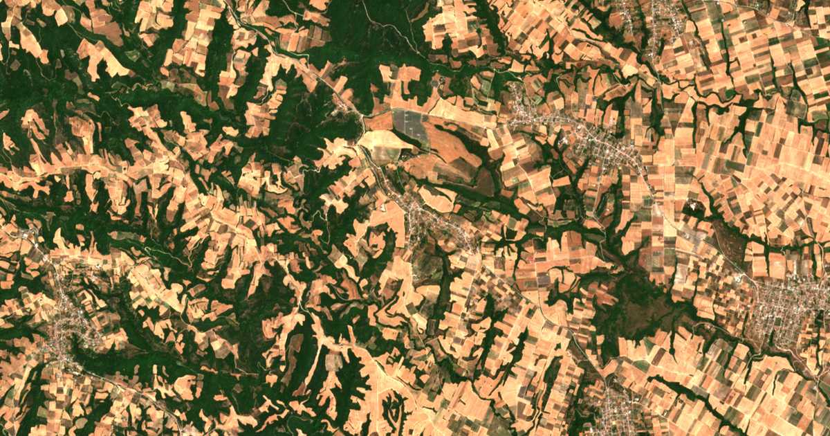 Satellitenkarte von Koúkkos