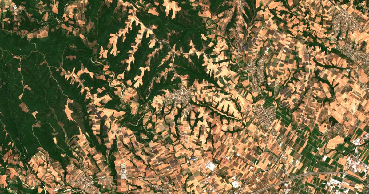 Satellitenkarte von Palaión Keramídion